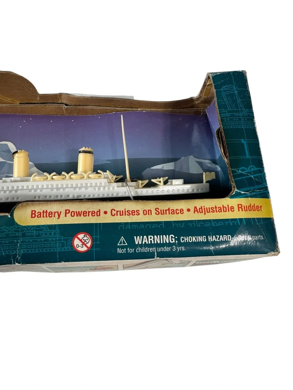 Vintage Seamasters R.M.S Titanic rare Battery Operated Ship Toy New Damaged Box